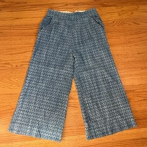 Ace & Jig wide leg crop pants in Union textile